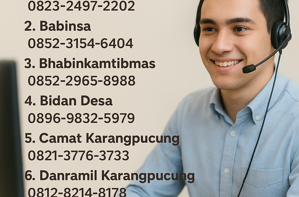 Daftar Nomor Penting. Jika Terjadi Kejadian Silahkan Hubungi Nomor Berikut …