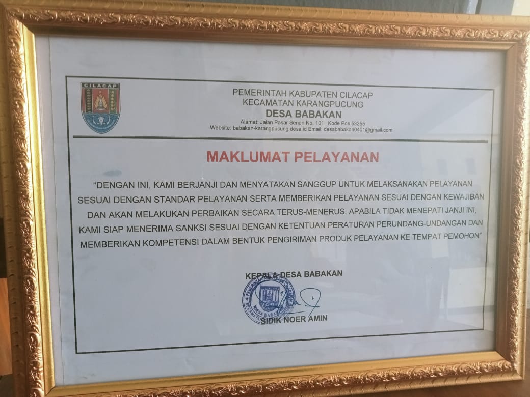 Maklumat Pelayanan