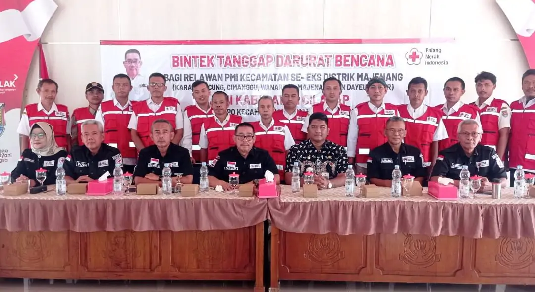 BIMBINGAN TEKNIS TANGGAP DARURAT BENCANA BAGI RELAWAN PMI KECAMATAN SE-EKS DISTRIK MAJENANG
