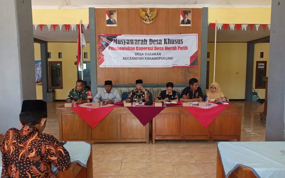 Musyawarah Desa Khusus Pembentukan “Koperasi Desa Merah Putih” di Desa Babakan